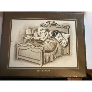 "The Headache" wall plaque,‎ wallace berrie & Co., inc Vintage 1975, USA